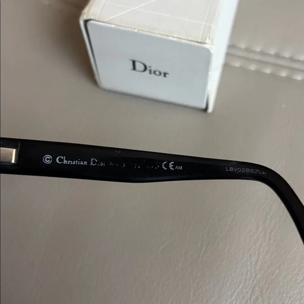 Christian Dior CD3735 Eyeglasses FRAMES Black 53-16-135 Silver D723